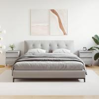 Nachtkastjes 2 st 40x35x50 cm bewerkt hout grijs sonoma eiken - thumbnail