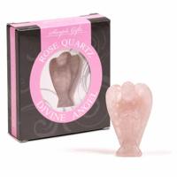 Edelsteen Engel Roze Kwarts in Cadeauverpakking (50 mm) - thumbnail