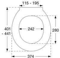 Pressalit 722 closetzitting softclose wit 722000-d74999 - thumbnail