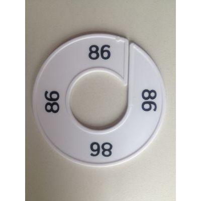 Maatring 9cm wit/zwart 86