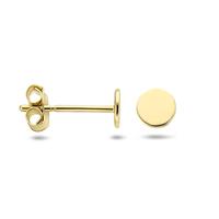 TFT Oorknoppen Rond Geelgoud Glanzend 3.5 mm x 3.5 mm - thumbnail