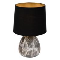 Lucide MARMO - Tafellamp - Ø 16 cm - 1xE14 - Zwart - thumbnail