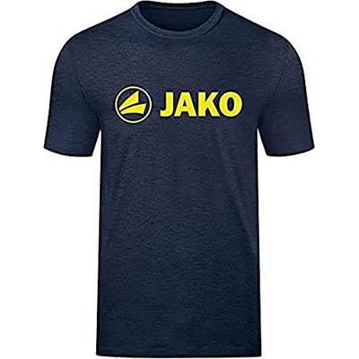 JAKO 6160K T-Shirt Promo Kids - Marine Gemeleerd/Fluo Citroen - 164