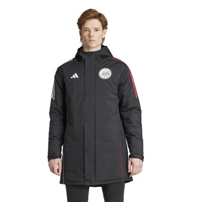 adidas Ajax Parka 2025-2026 Zwart Wit Rood adidas Ajax Parka 2025-2026 Zwart Wit Rood