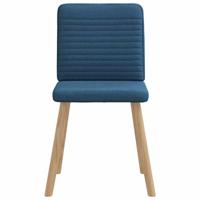 Eetkamerstoelen 4 st stof blauw - thumbnail