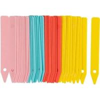 Steeketiketten gekleurd H10cm set a 40 stuks Nature - Nature - thumbnail