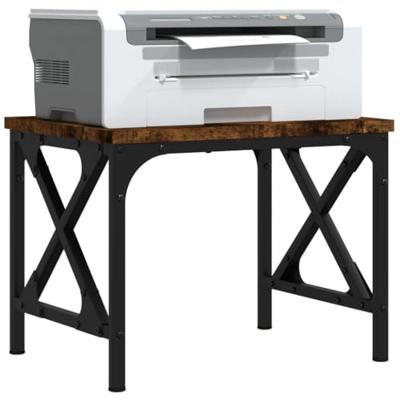 VidaXL Printerstandaard 40x30x31 cm bewerkt hout gerookt eikenkleurig
