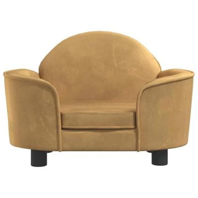 Hondenmand 66x40x45 cm fluweel bruin