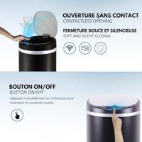 KITCHEN MOVE Automatische prullenbak 42L ZWART - thumbnail