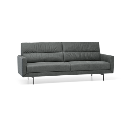 Relaxbank 3-Zits T-501 Donkergrijs Stof en Leer Relaxbank 3-Zits T-501 Donkergrijs Stof en Leer