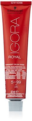 Schwarzkopf - Igora Royal Permanent Color Creme 5-99 Châtain clair violet extra 60 ml - thumbnail