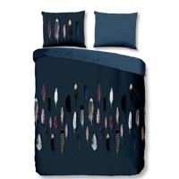 Good Morning Dekbedovertrek "veren" - Blauw - (140x200/220 cm) - Katoen - thumbnail