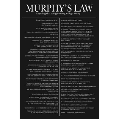 Pyramid Murphys Law Poster 61x91,5cm