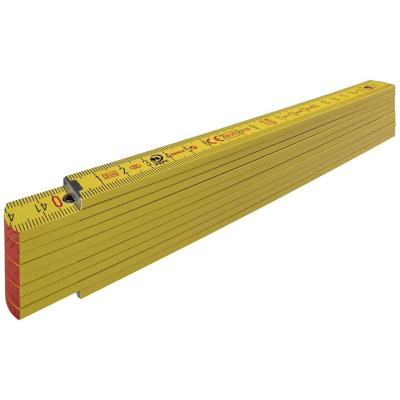 Stabila duimstok, 707 geel hout 2m - 01304