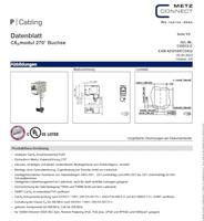 Metz Connect 130B12-E RJ45-inbouwmodule E-Dat CAT 6A 1 stuk(s) - thumbnail