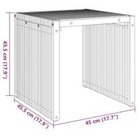 Tuin Bijzettafel Bruin 45 x 42.5 x 45 cm Massief teakhout - thumbnail