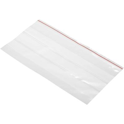 Hersluitbare zak met etiketstrook (b x h) 220 mm x 120 mm Transparant Polyethyleen 1 stuk(s)