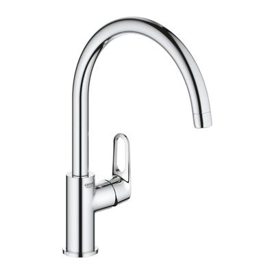 GROHE BauFlow Keukenkraan - hoog - draaibare uitloop - chroom 31538001