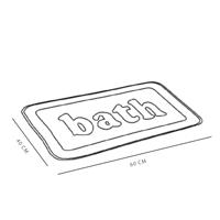 Memory Foam Badmat - TODAY - UTILITY - 40 x 60 cm - Zwart - thumbnail