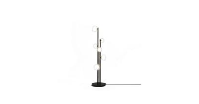 Tooy Nabila Vloerlamp - Zwart - Messing