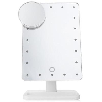 Draagbare LED Touch sensor spiegel met lamp bureaublad vulling licht (wit) Draagbare LED Touch sensor spiegel met lamp bureaublad vulling licht (wit)