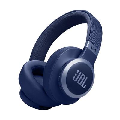 JBL Live 770 NC Draadloze Over-Ear-Hoofdtelefoon met Noise Cancelling-technologie en een batterijlevensduur tot 65 uur, in blauw
