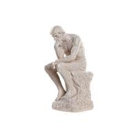 Decoratieve figuren DKD Home Decor The Thinker Beige Mannen 12 x 11 x 25 cm - thumbnail