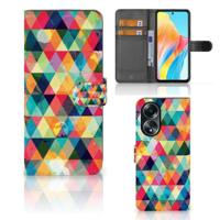 OPPO A58 4G | Telefoon Hoesje | Geruit - thumbnail