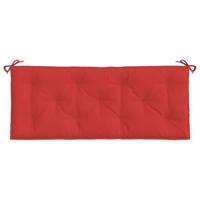 Tuinbankkussen 120x50x7 cm oxford stof rood - thumbnail
