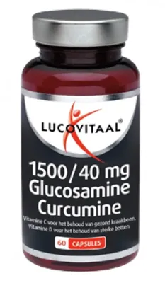 Lucovitaal Glucosamine & curcumine 1500/40mg 60 Capsules