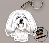 Sleutelhanger Coton de Tulear - thumbnail