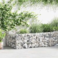 Gabion plantenbak 180x90x50 cm gegalvaniseerd staal - thumbnail