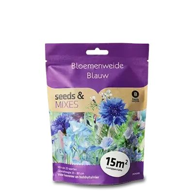 Seeds & Mixes Bloemenweide Blauw 15m2