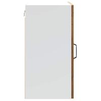 Keukenwandkast Kalmar bewerkt hout oud houtkleurig - thumbnail