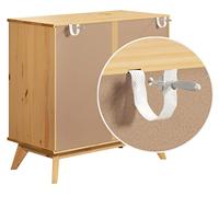 Ladekast Borneo Naturel Grenenhout 80x79x40cm FSC gecertificeerd - thumbnail