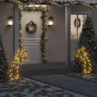 VidaXL Kerstverlichting meteoor met grondpinnen 115 led's 89 cm - thumbnail