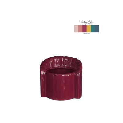 Bloempot Pouff stoel kers Ø8,4x9x9,5cm