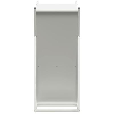 Brandhoutrek 69,5x35x81 cm koudgewalst staal wit