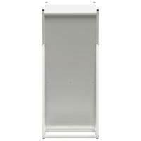 Brandhoutrek 69,5x35x81 cm koudgewalst staal wit - thumbnail