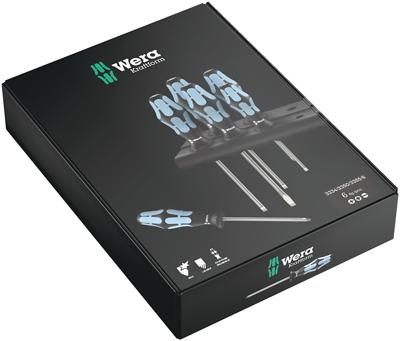 Wera 3334/3350/3355/6 Schroevendraaier-set, RVS + houder, 6 -delig - 1 stuk(s) - 05032063001