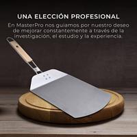 MasterPRO Pizzaschep RVS, Hout - thumbnail