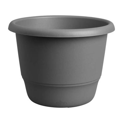 Bloempot - ELHO - Amiga Rond 30 - Zwart - L 30 x B 29,5 x H 22 cm - Buiten - 100% gerecycled