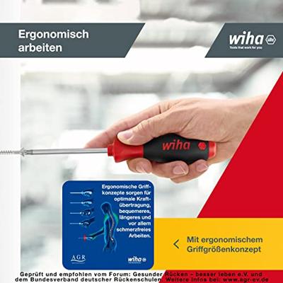SoftFinish sleufkop/ Phillips/ Pozidriv-schroevendraaierset, 6-delig Wiha