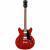 Guild Newark St. Collection Starfire I DC Cherry Red semi-akoestische gitaar - thumbnail