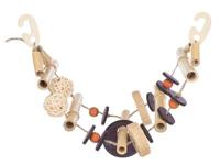 TRIXIE HANGBRUG AAN SISALKOORD BAMBOE / KOKOS / RIET / HOUT 45 CM 3 ST - thumbnail