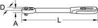 KS Tools 935.1285 935.1285 Omschakelratel 1/2 635 mm - thumbnail
