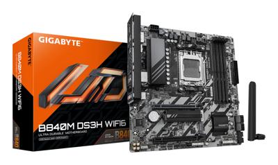 Gigabyte B840M DS3H WF6 Moederbord Socket AMD AM5 Vormfactor Micro-ATX Moederbord chipset AMD® B840