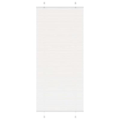 Pliss rolgordijn 85x200 cm stofbreedte 84,4 cm polyester wit
