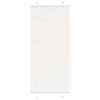 Pliss rolgordijn 85x200 cm stofbreedte 84,4 cm polyester wit - thumbnail
