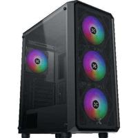 PC-behuizing (zonder voeding) - XIGMATEK - DUO X - Mid-tower - E-ATX-vormfactor - Inclusief 4x 120mm RGB-ventilators - Zwart - thumbnail